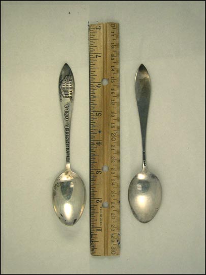Masonic Temple, McAlester, Oklahoma Souvenir Spoon MAIN