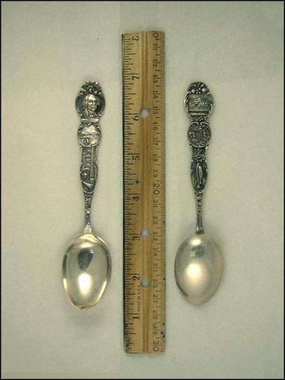 George Washington, Ship, Lumberjack, Mining, Fish Souvenir Spoon MAIN