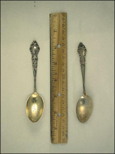 Flowers, New Castle, Indiana Souvenir Spoon MAIN