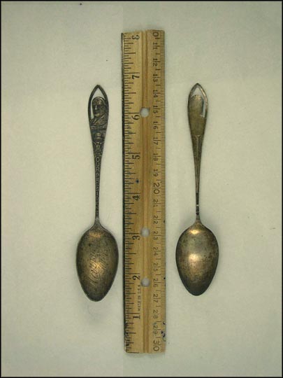 Cut Out Warren G. Harding, "Our President", Marion, Ohio Souvenir Spoon MAIN