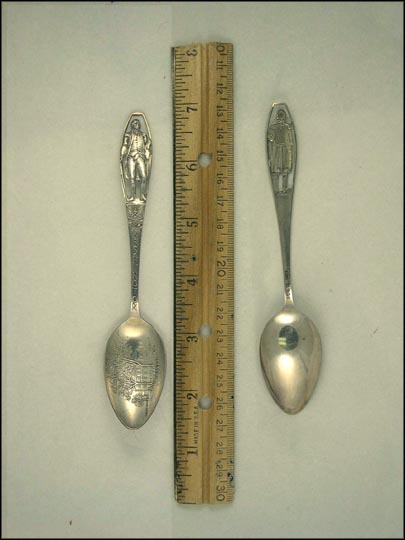 Christ Church, Cut Out George Washington, Alexandria, Virginia Souvenir Spoon MAIN