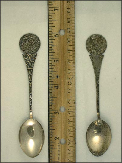 Aztec Sundial Souvenir Spoon MAIN