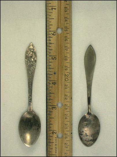 Yellowstone Park, Deer Walking Through Grass Souvenir Spoon MAIN