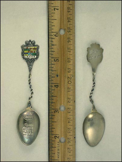 Enameled Crest, Parliament Building, toronto, Canada Souvenir Spoon MAIN