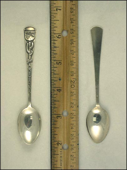 Saguaro Cactus, State Seal, Arizona Souvenir Spoon MAIN