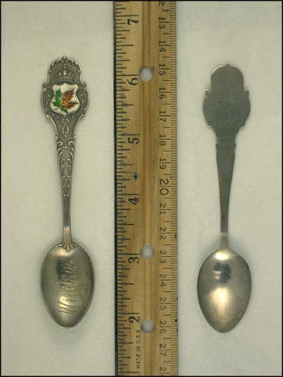 Enameled Maple Leaf, Windsor, Canada Souvenir Spoon MAIN