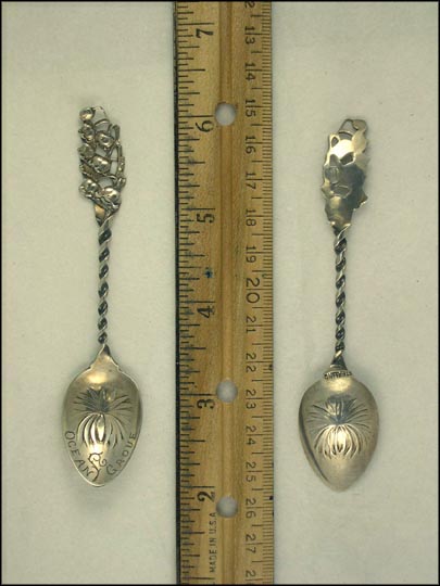 Plant, Cut Out Lily of the Valley Handle, Ocean Grove, New Jersey Souvenir Spoon MAIN