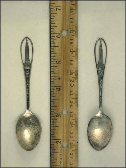 Cut Out Empire State Building, New York, New York Souvenir Spoon MAIN