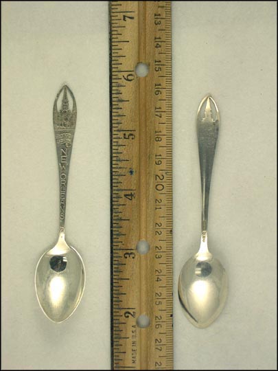 Cut Out St. Louis Cathedral, New Orleans, Louisiana Souvenir Spoon MAIN