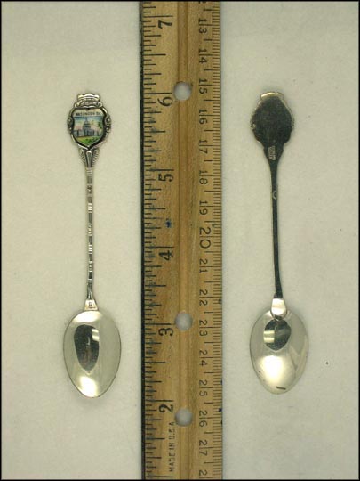 Enameled Capitol Building, Washington, District of Columbia Souvenir Spoon MAIN