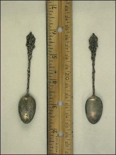 Flower Handle, Los Angeles, California Souvenir Spoon MAIN