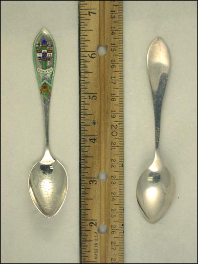 Enameled Crest, Maple Leaf Souvenir Spoon MAIN
