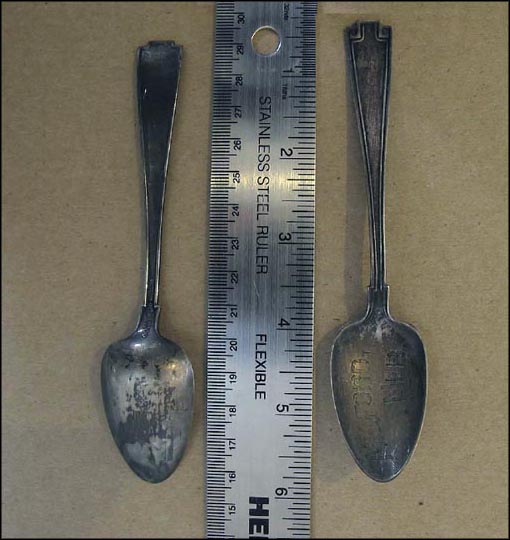 Engraved Bowl, Milford, Nebraska Souvenir Spoon MAIN