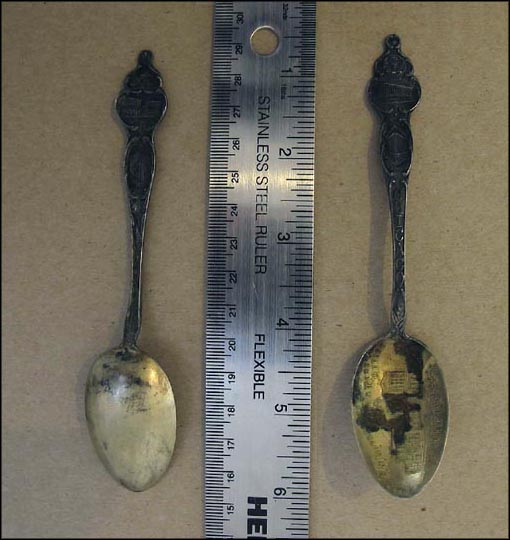 US Government & Post Office, New County Building, Multiple Government Buildings, Chicago, Illinois Souvenir Spoon MAIN