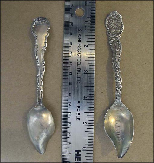 State Seal, Litchfield, Illinois Souvenir Spoon MAIN