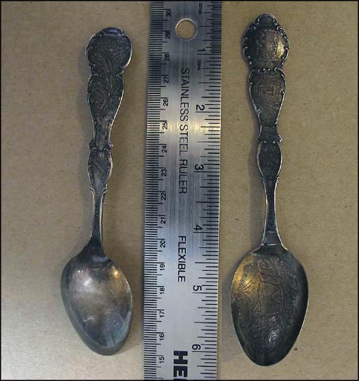 Garden of the gods, Windy Point, Independence Mine, Cog Depot,... Souvenir Spoon MAIN