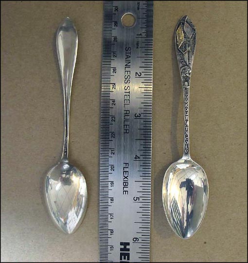 Look Out Mountain, Buffalo Bill, Pahaska TePee, Colorado Souvenir Spoon MAIN