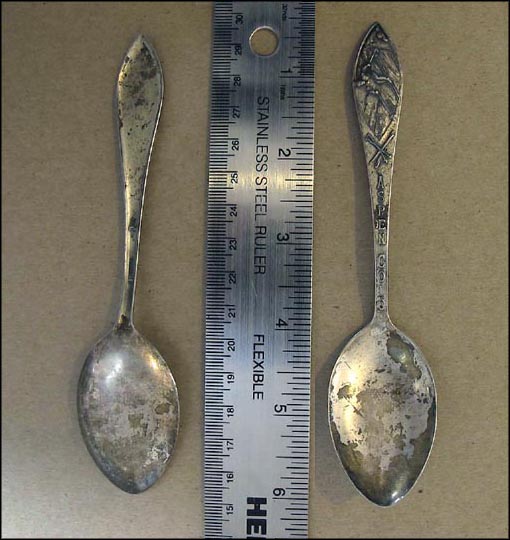 Downhill Skier, Aspen, Colorado Souvenir Spoon MAIN