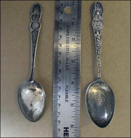 State Seal, Capitol, Savannah, Georgia Souvenir Spoon MAIN