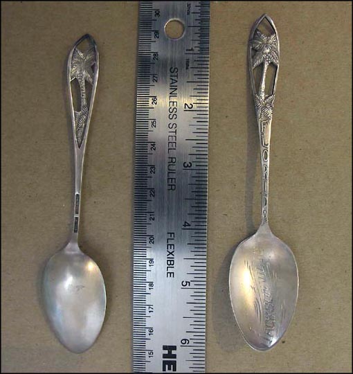 Cut Out Palm Trees, Jacksonville, Florida Souvenir Spoon MAIN