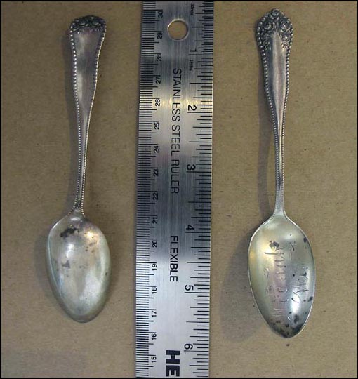 Etched Bowl, Neenah, Wisconsin Souvenir Spoon MAIN