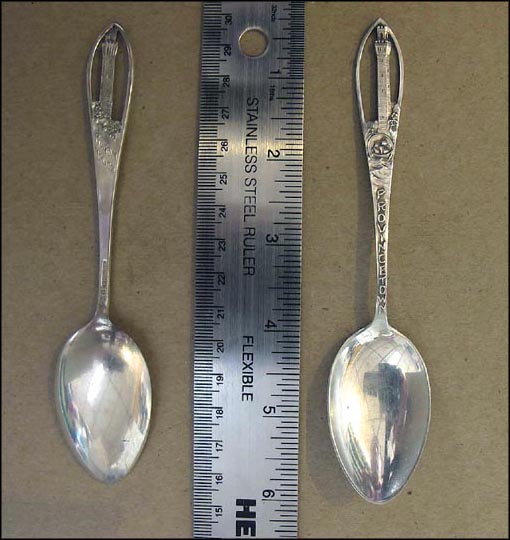 Cut Out Pilgrim Monument, Provincetown, Massachusetts Souvenir Spoon MAIN