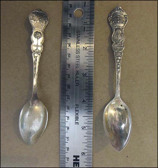 Hotel Des Pland, Triple Royal Palm, Yacht Club, Palmetto Row, Lone Palm,... Souvenir Spoon MAIN