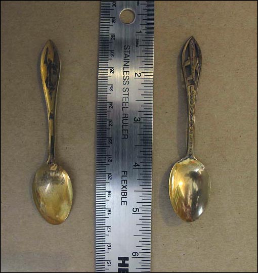 Cut Out Plane, International Airport, Los Angeles, California Souvenir Spoon MAIN