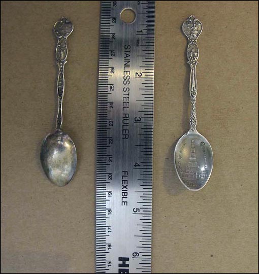 State Seal, State Capitol, San Francisco Exposition, New Cliff House,... Souvenir Spoon MAIN