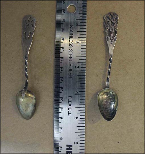 Cut Out Handle, Wheeling, West Virginia Souvenir Spoon MAIN