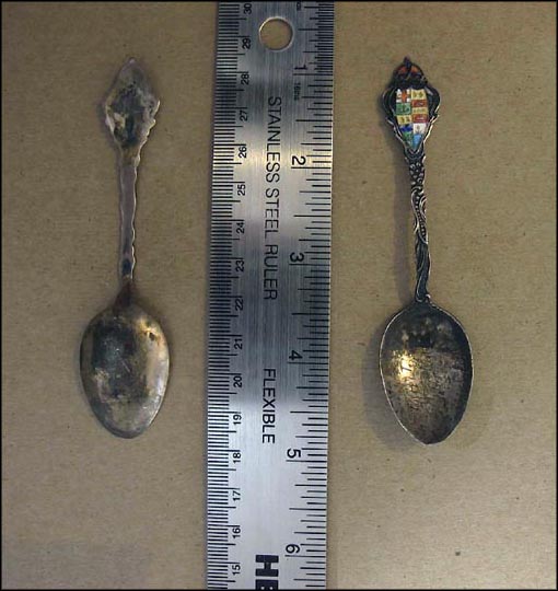 Enameled Crest, Sault St. Marie, Canada Souvenir Spoon MAIN