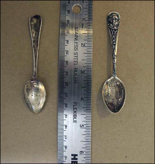The Capitol, George Washington, Washington, District of Columbia Souvenir Spoon MAIN