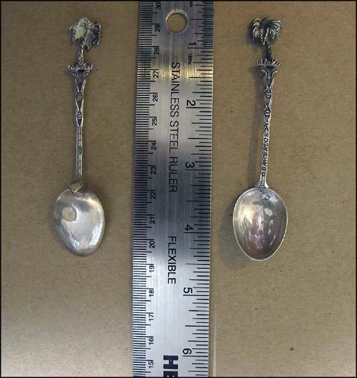 Cut Out Palm Tree Souvenir Spoon MAIN