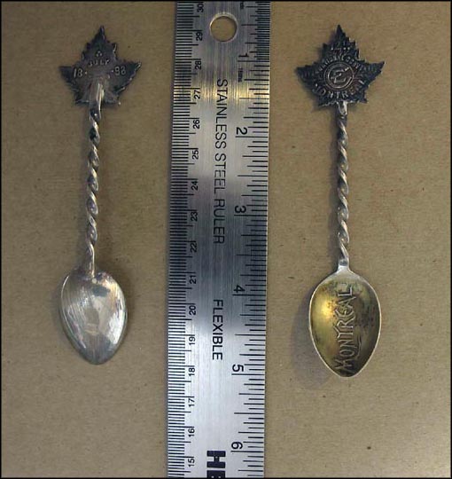 12th International Convention, Maple Leaf, Montreal, Canada Souvenir Spoon MAIN