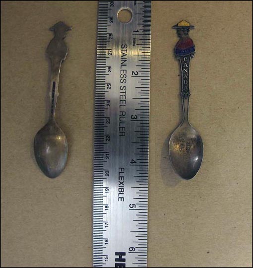 Enameled RCMP, Rossland, B.C., Canada Souvenir Spoon MAIN