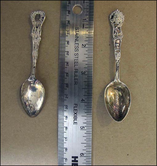 State Seal, Miner, Corn Stalks, St. Louis, Missouri Souvenir Spoon MAIN