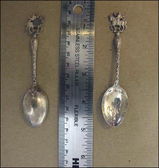 Cut Out Knight on Horse, New Orleans, Louisiana Souvenir Spoon MAIN