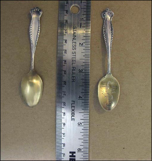Engraved Bowl, Coatesville, Pennsylvania Souvenir Spoon MAIN