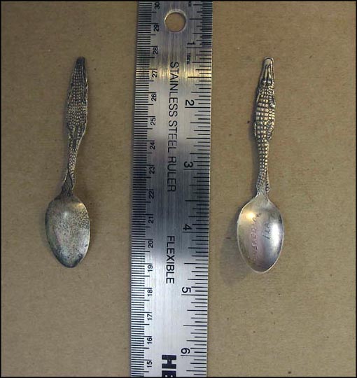 Alligator Handle, Pensacola, Florida Souvenir Spoon MAIN