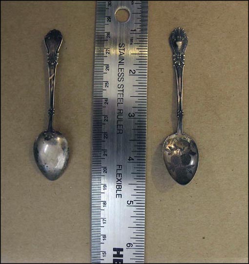 Etched Oranges, Los Angeles, California Souvenir Spoon MAIN