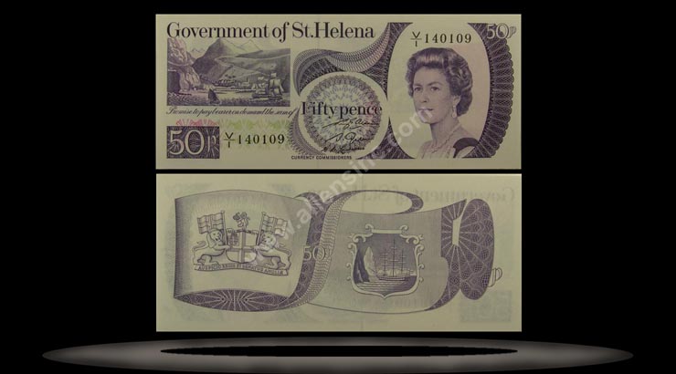 St. Helena Banknote, 50 Pence, ND (1979), P#5a MAIN