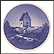 Tilsandede Church, Royal Copenhagen Plaquette #85 THUMBNAIL