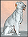 Borzoi, White, Sitting, Bing & Grondahl Figurine #1814 THUMBNAIL