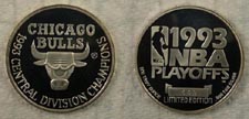 Chicago Bulls - 1993 Central Division Champions' Art Bar. THUMBNAIL