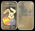Happy Easter 1974 - enameled' Art Bar by Ceeco Mint. THUMBNAIL