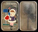 Valentine's Day 1975 - enameled' Art Bar by Ceeco Mint. THUMBNAIL