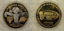1998 NBA Finals - gold plated' Art Bar. THUMBNAIL