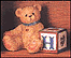 Bear With H Block, Cherished Teddies Block Letter #158488H THUMBNAIL