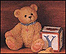Bear With Y Block, Cherished Teddies Block Letter #158488Y THUMBNAIL
