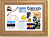 Colorado State Quarter Frame - with Gold Plated State Quarter THUMBNAIL